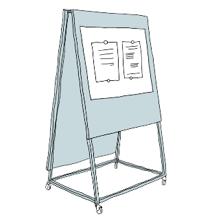 Skizze eines Whiteboards
